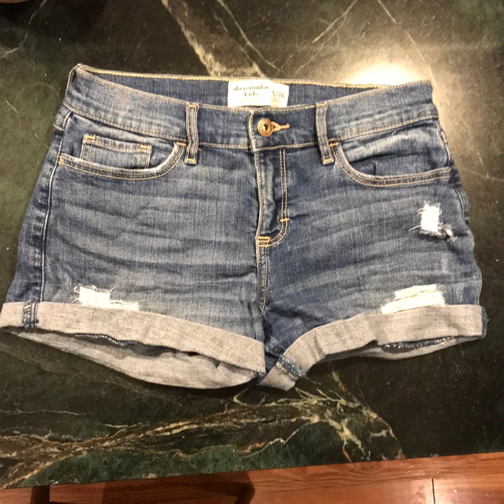 Abercrombie Kids Jean Ripped Shorts